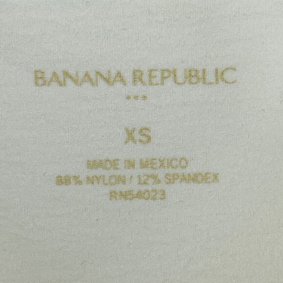 BANANA REPUBLIC Top Womens XS Tank Cami Scoop Neck Stretch Jersey Cream NEW - Picture 5 of 13